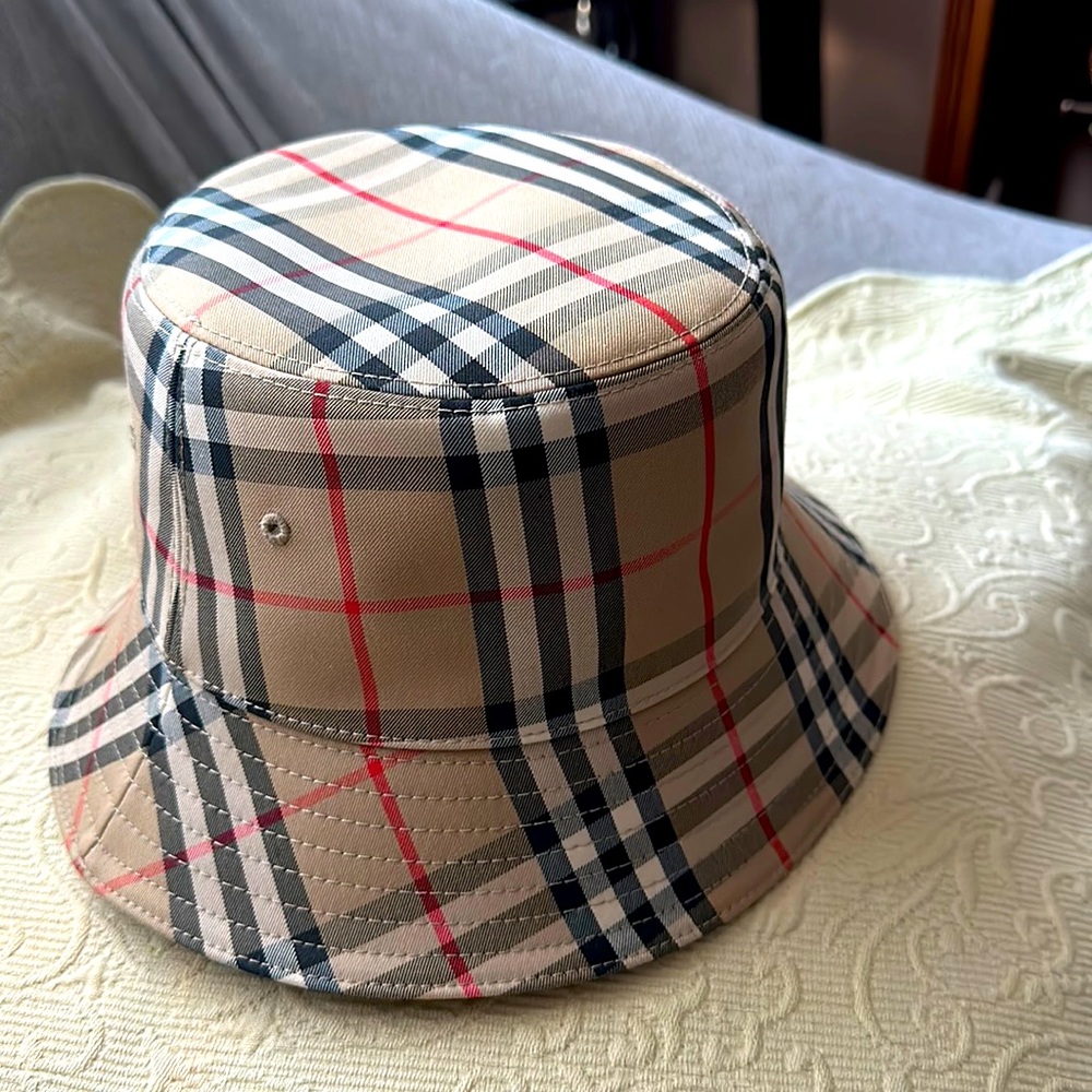 Vintage Check Technical Cotton Bucket Hat